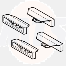 Geberit 243.316.00.1 Profile End Cover Set 243316001