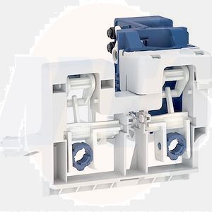 Geberit electronic WC flush control, mains operation, for Omega concealed cistern 12 cm, with Type 10 RF-controlled button round 245.547.00.6