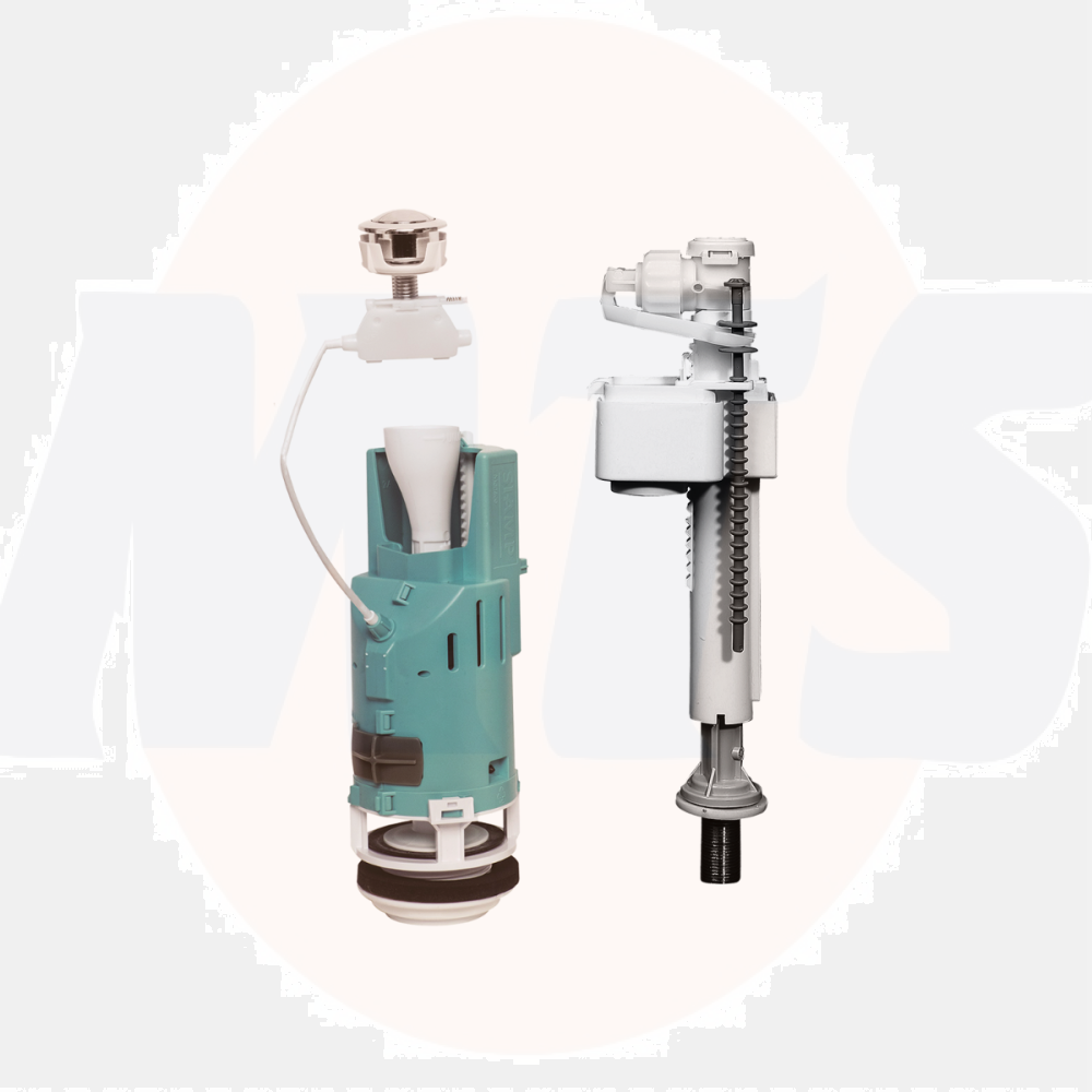 Siamp Monaco Cistern Pack, Flush Valve, Fill Valve & Push button