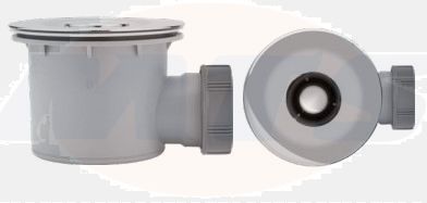 Wirquin Tourbillon top access shower waste with ABS chrome plated grid, bagged  30120458