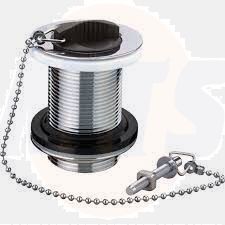 Wirquin 30120603 – Basin Brass Waste Plug and Chain, 75 mm, Unslotted