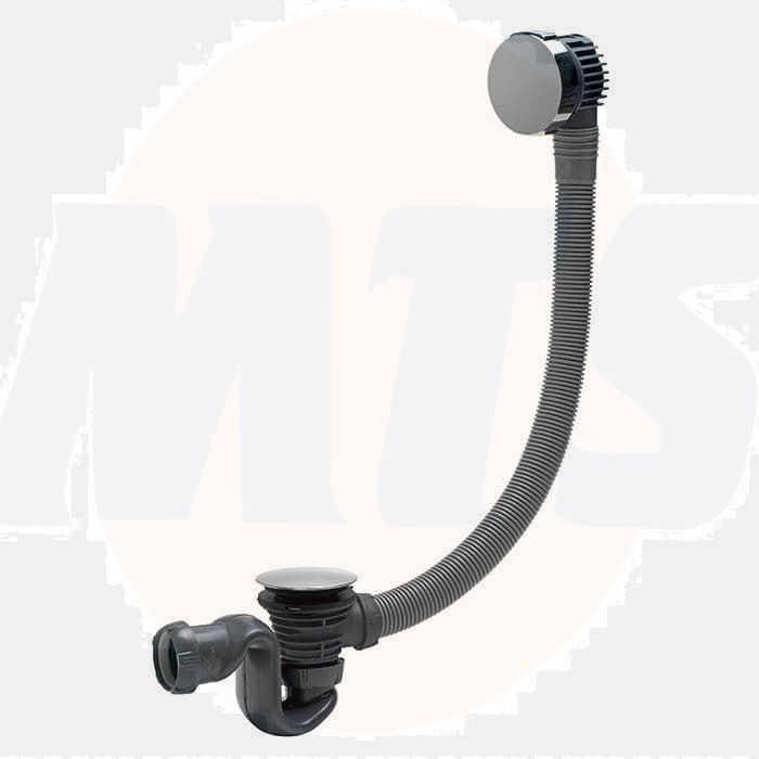 SB600 Luxury chrome plated pop up bath waste with enclosed , supplied with UK Adaptor, fastflow, boxed 34590301 wirquin