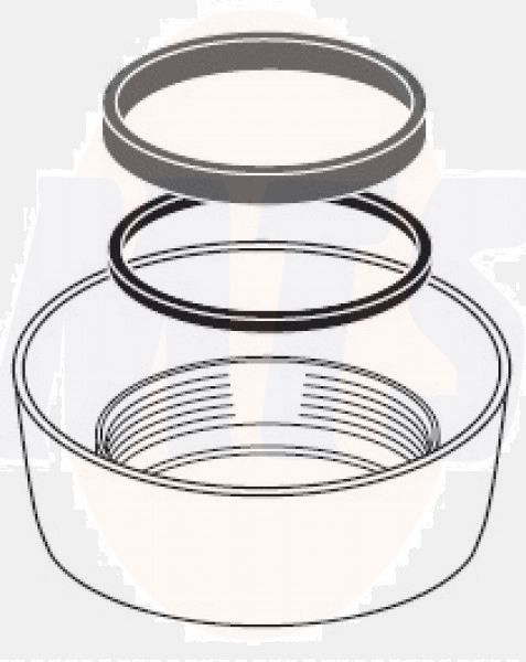 363776 Schwab nut with slip ring and seal Z3140 to-wall