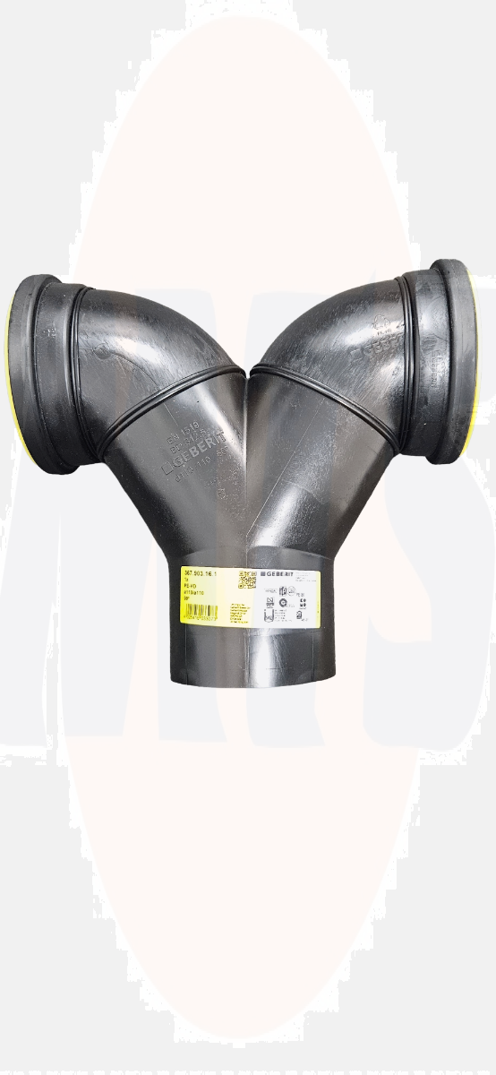 Geberit 367.903.16.1 Duofix Double Outlet Bend WH