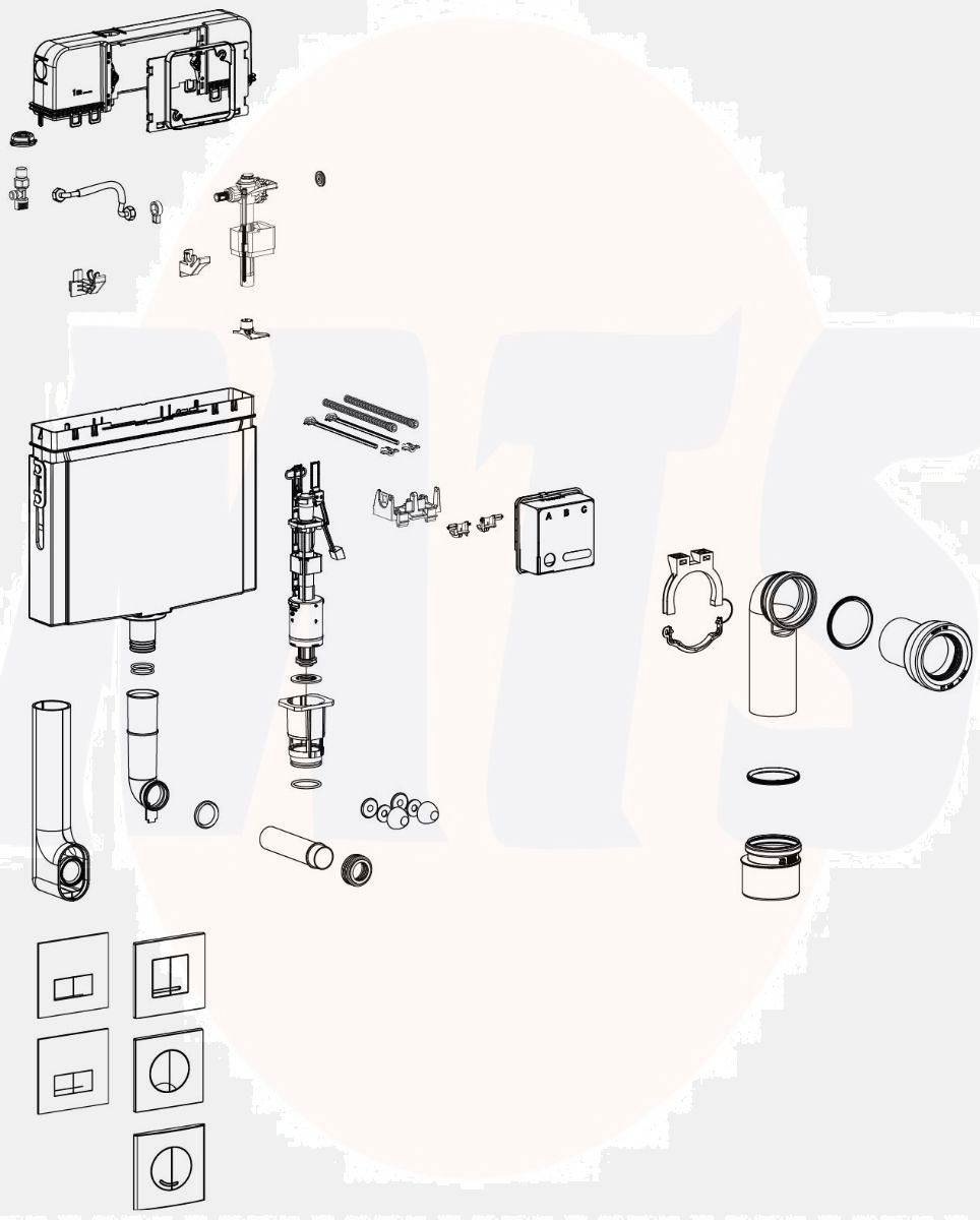 SCHWAB CONCEALED CISTERN 399