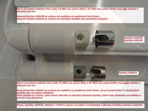 Vitra 420478 Vitra stainless steel caps