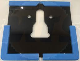 Vitra GLASS BOTTOM PLATE WALL HUNG 437254YP