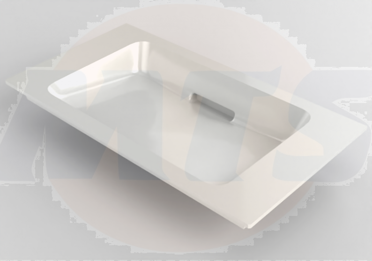 ONE vanity basin: B=75cm, KeraTect / white , bright brushed  500.391.01.2