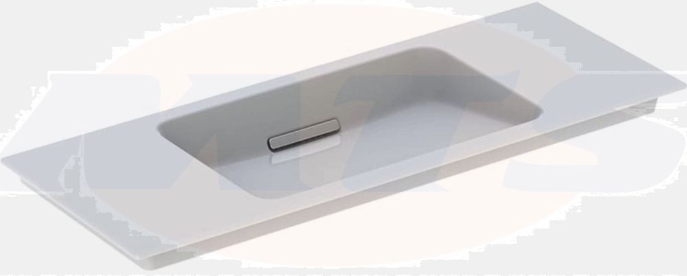 ONE vanity basin: B=105cm, KeraTect / white , gloss chrome  500.396.01.1