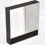 Selnova Square 58.8 cm Mirror cabinet, two doors, Lava 501.265.00.1