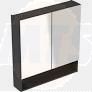 Selnova Square 78.8 cm Mirror cabinet, two doors, Lava 501.269.00.1