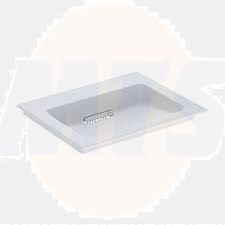 Geberit ONE vanity basin, horizontal outlet: B=60cm, T=48cm, Tap hole=without, Overflow=without, white / KeraTect, glossy white   505.001.00.1