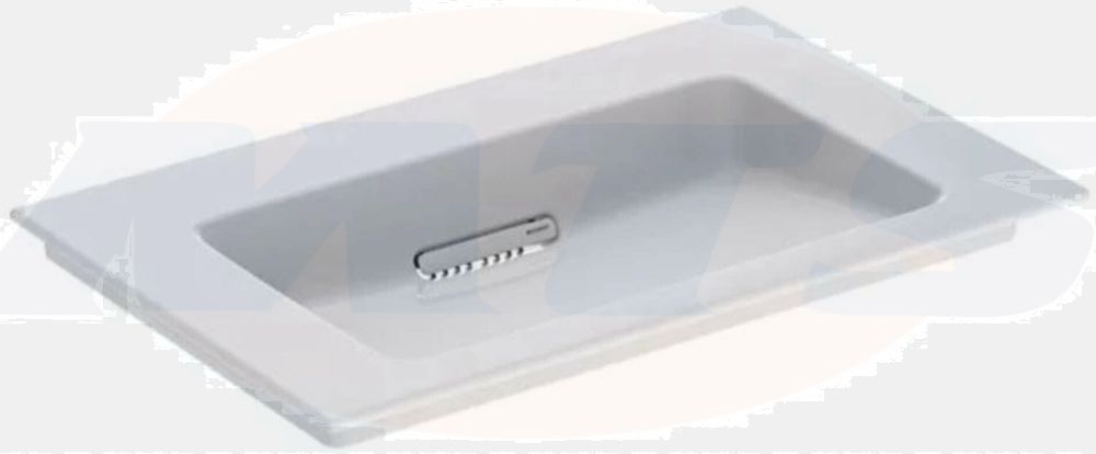 Geberit ONE vanity basin, horizontal outlet: B=75cm, T=48cm, Tap hole=without, Overflow=without, white / KeraTect, glossy white   505.003.00.1