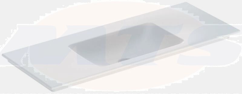 Geberit ONE vanity basin, vertical outlet: B=120cm, T=48cm, Tap hole=without, Overflow=without, white / KeraTect  505.011.01.5