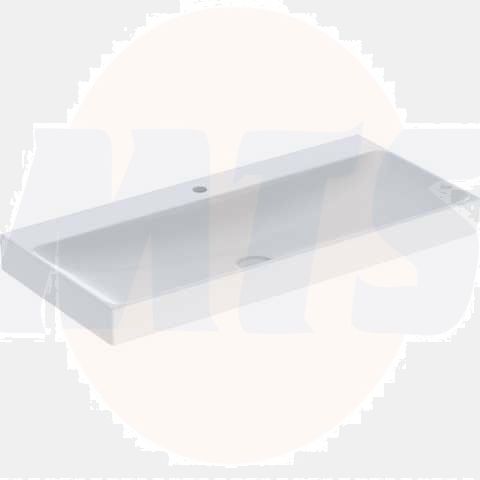 Geberit ONE washbasin, vertical outlet: B=105cm, T=48cm, Tap hole=central, Overflow=without, white / KeraTect  505.020.01.4