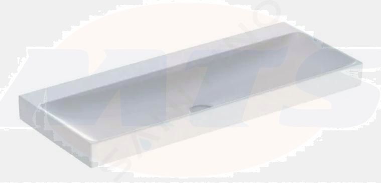 Geberit ONE washbasin, vertical outlet: B=120cm, T=48cm, Tap hole=without, Overflow=without, white / KeraTect  505.021.01.5