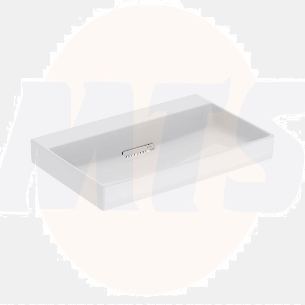 Geberit ONE washbasin, horizontal outlet: B=75cm, T=48cm, Tap hole=without, Overflow=without, white / KeraTect, glossy white   505.035.00.1