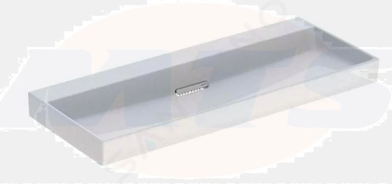 Geberit ONE washbasin, horizontal outlet: B=120cm, T=48cm, Tap hole=without, Overflow=without, white / KeraTect, glossy white   505.047.00.1