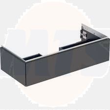 Geberit ONE cabinet for washbasin, with one drawer: Washbasin width=105cm, H=26.6cm, T=47cm, black / matt coated  505.074.00.8