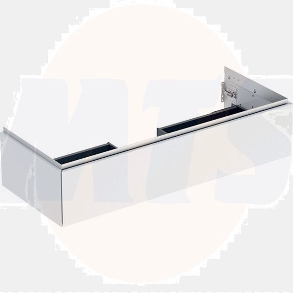 Geberit ONE cabinet for washbasin, with one drawer: Washbasin width=120cm, H=26.6cm, T=47cm, white / high-gloss coated  505.075.00.1