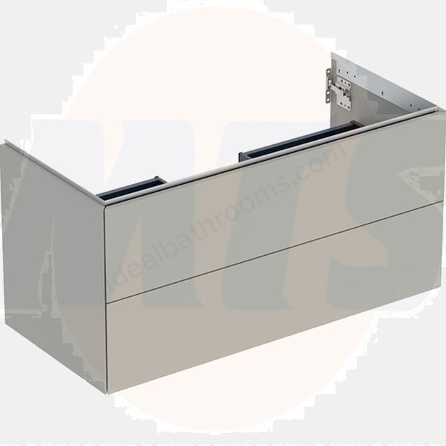 Geberit ONE cabinet for washbasin, with two drawers: Washbasin width=105cm, H=50.4cm, T=47cm, greige / matt coated  505.264.00.7