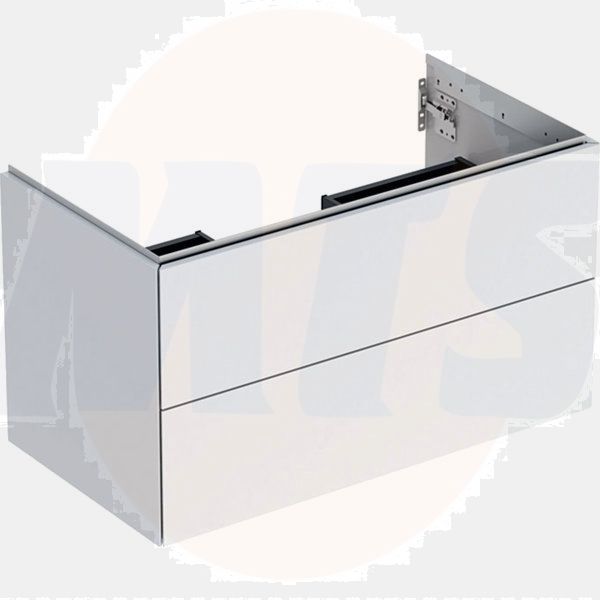 Geberit ONE cabinet for washbasin, with two drawers: Washbasin width=120cm, H=50.4cm, T=47cm, white / matt coated  505.265.00.2