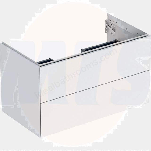 Geberit ONE cabinet for washbasin, with two drawers: Washbasin width=120cm, H=50.4cm, T=47cm, sand grey / high-gloss coated  505.265.00.4