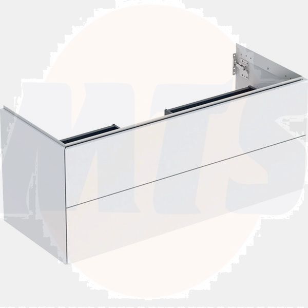 Geberit ONE cabinet for washbasin, with two drawers: Washbasin width=120cm, H=50.4cm, T=47cm, oak / wood-textured melamine 505.265.00.5