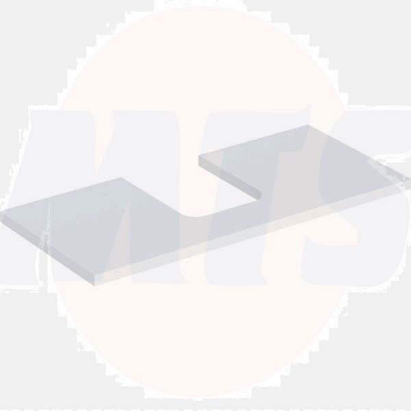 Geberit ONE washtop, central cut-out, for lay-on washbasin, bowl shape: B=105cm, H=3cm, T=47cm, white / high-gloss coated  505.274.00.1