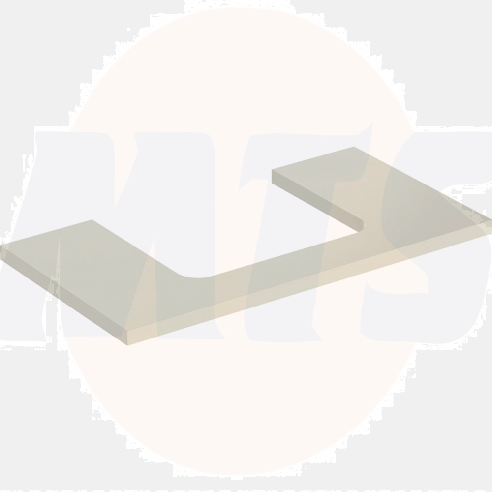 Geberit ONE washtop, central cut-out, for lay-on washbasin: B=90cm, H=3cm, T=47cm, sand grey / high-gloss coated  505.283.00.4