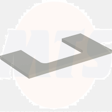 Geberit ONE washtop, central cut-out, for lay-on washbasin: B=90cm, H=3cm, T=47cm, greige / matt coated  505.283.00.7