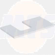 Geberit ONE washtop, left cut-out, for lay-on washbasin, bowl shape: B=90cm, H=3cm, T=47cm, white / matt coated  505.293.00.2