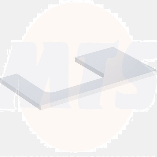 Geberit ONE washtop, left cut-out, for lay-on washbasin: B=90cm, H=3cm, T=47cm, white / high-gloss coated  505.303.00.1