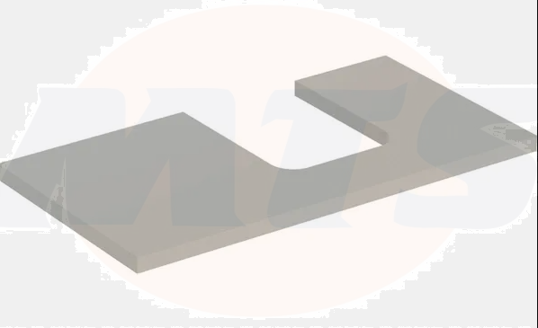 Geberit ONE washtop, right cut-out, for lay-on washbasin, bowl shape: B=90cm, H=3cm, T=47cm, greige / matt coated  505.313.00.7