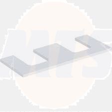 Geberit ONE washtop, double cut-out, for lay-on washbasin, bowl shape: B=120cm, H=3cm, T=47cm, white / matt coated  505.335.00.2