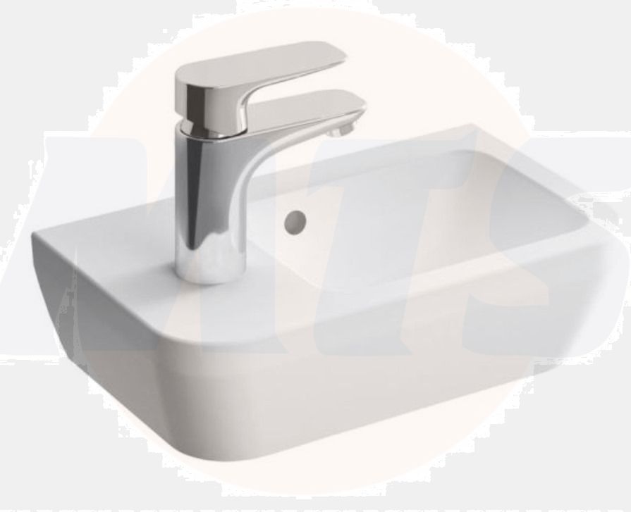 Vitra Sol  Brassware bantlı NarrowSink 37 cmonly  Brassware perforated water overflow perforatedWhite- 03only  Brassware perforatedwater overflow perforated 7090L003-0028