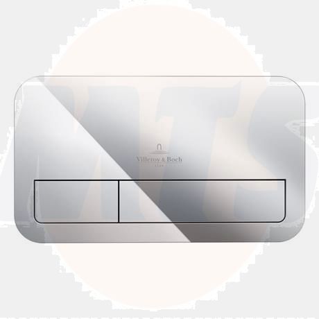 Villeroy and Boch ViConnect Chrome Dual Flush Plate - 92249061