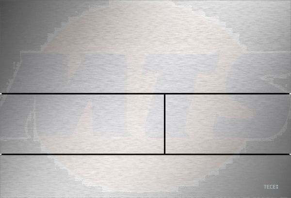 Tece Square flush plate 9240830  Brushed steel finish 220mm wide x 150mm high