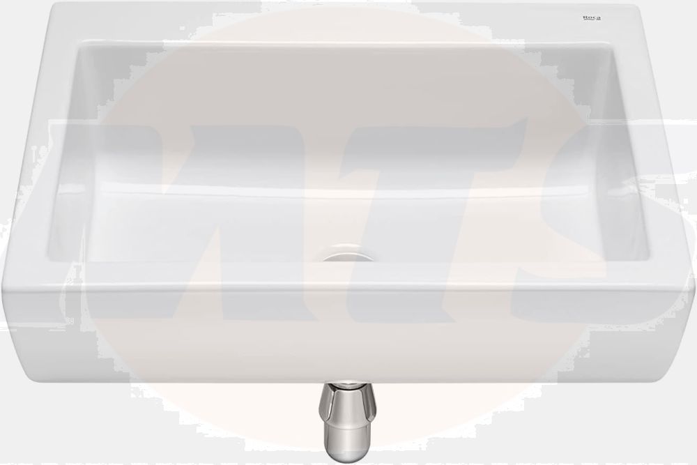 The Roca Trough wall-hung basin is a stylish and modern addition to any bathroom. This model features a sleek design with no tap holes, offering a minimalist look A368PB9000