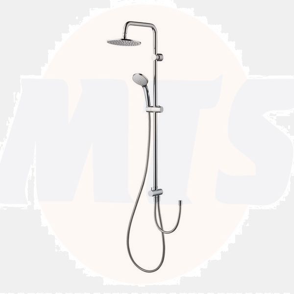 Ideal Standard  Idealrain round shower system kit with Idealrain 200mm round rainshower, Idealrain M3 3 function handspray, 1.75m Idealflex hose and diverter for exposed mixers  A5691AA