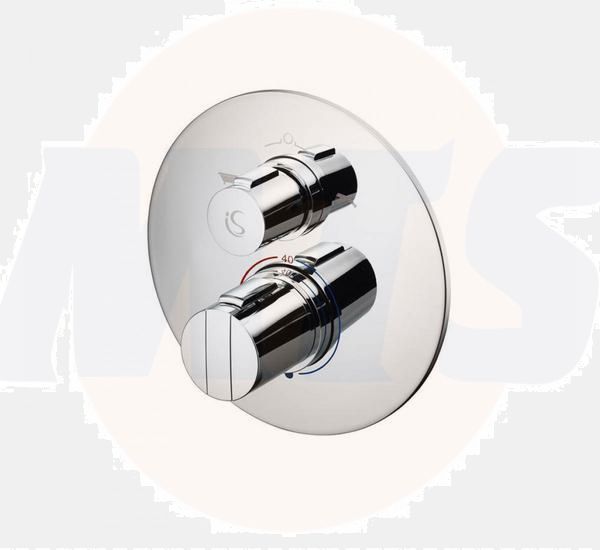 Ideal Standard  Easybox Slim BI thermostatic bath / shower mixer with diverter and round faceplate  A5879AA