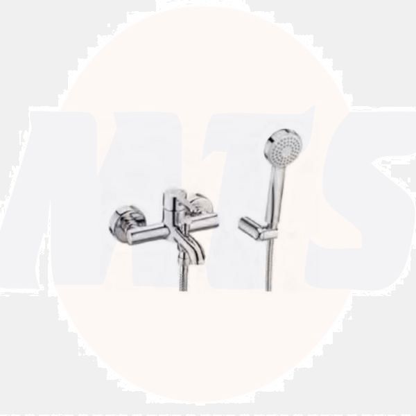 Roca  CARELIA WALL MOUNTED BATH-SHOWER MIXER WITH ACCESSORIES A5A018AC0K