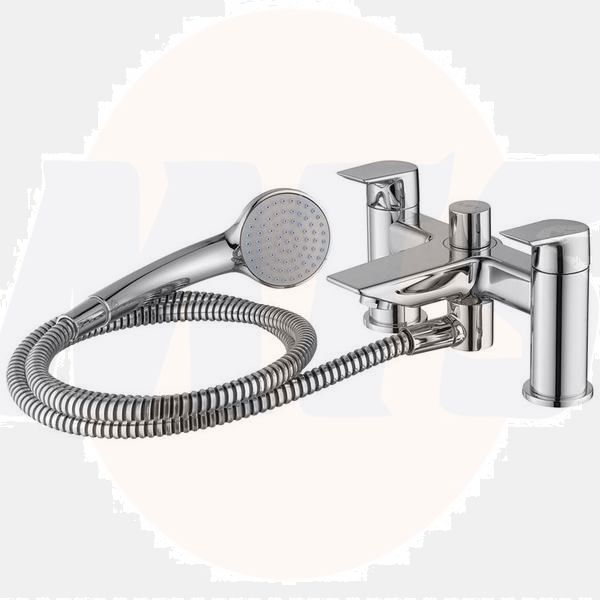 Ideal Standard  Tesi two hole dual control bath shower mixer with shower set  A6591AA