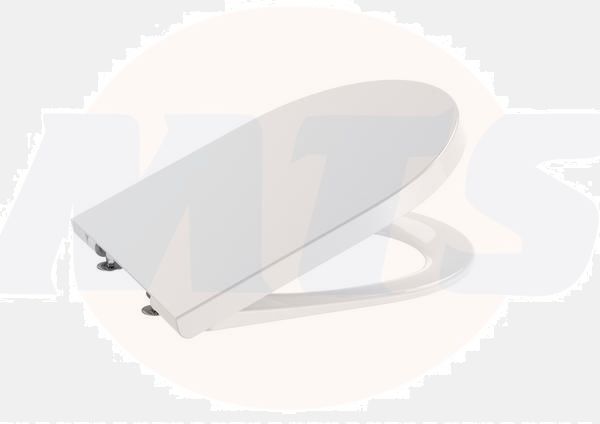 Roca Inspira Round Soft-Close Toilet Seat and Cover with fittings A80152200B