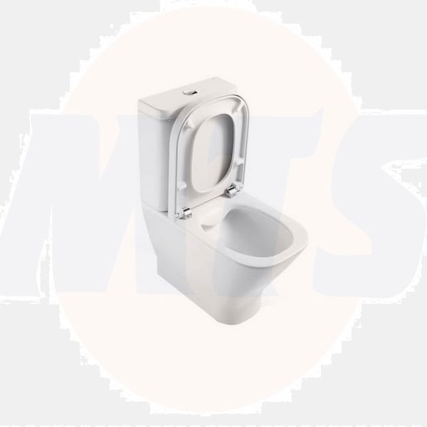 Roca Gap Square- Soft Closing Duroplast Toilet Seat  and Cover with Fittings A801732004 / 801732002