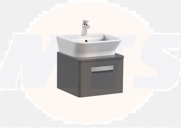 Roca  The Gap-N base unit 427 x 414mm - 1 soft-close door - gloss anthracite grey A856968153