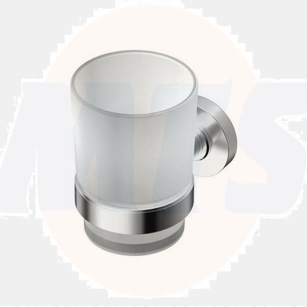 Ideal Standard  IOM  tumbler and holder - frosted glass/chrome  A9120AA