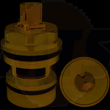 Ideal Standard Spares DX M25X1 1/4TURN CARTRIDGE CL OPEN A952501NU