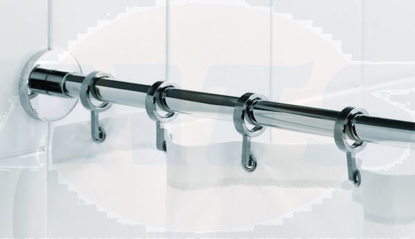 Croydex AD116541 Luxury Shwr Curtain Rod (Round)