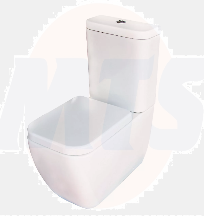 Cooke & Lewis Affini White Close-coupled Toilet with Soft close seat 5397007210316